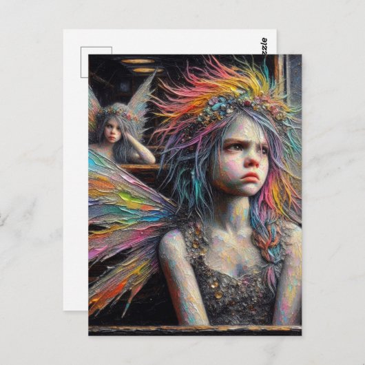 Die verärgerten kleinen, bezaubernden Fairies Postkarte (Vorne/Hinten)