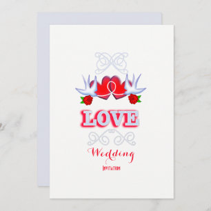 Die Verbindung der romantischen Hochzeit des Knote Einladung