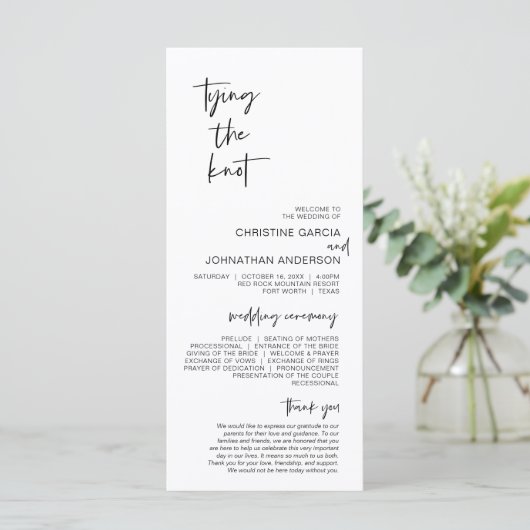 Die Verbindung des Knotens, das moderne Minimalist Programm (Stehend Vorderseite)