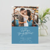 Die Verbindung des modernen Fotos mit dem Geist Save The Date (Stehend Vorderseite)