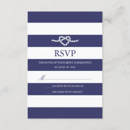 Die Verbindung von Knoten | Antwortkarte RSVP Karte