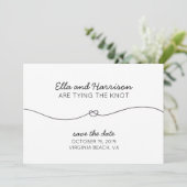 Die Verbindung von Knoten, Save the Date/Engagemen Save The Date (Stehend Vorderseite)