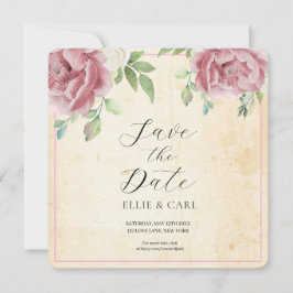 Die verblasste Rose Hochzeit Save The Date