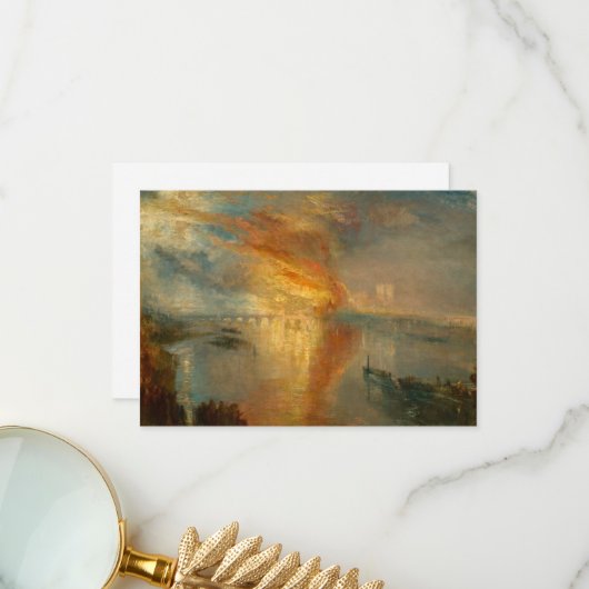 Die Verbrennung der Herren und Commons Dankeskarte (Vorderseite/Rückseite Beispiel)