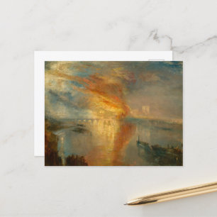 Die Verbrennung der Herren und Commons Postkarte