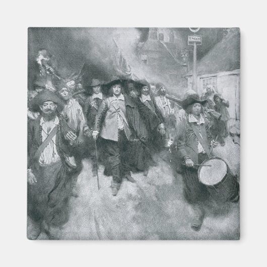 Die Verbrennung von Jamestown Magnet (Vorne)