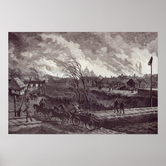 Die Verbrennung von Stry in der Nähe von Lemberg Poster (Vorne)