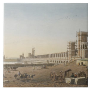 Die Verdammung über dem Nil, das Gebäude des Fliese