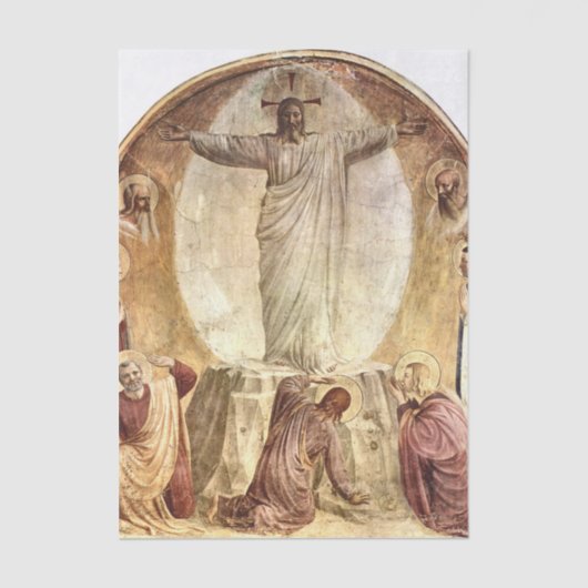 Die Verdeutlichung Christi durch Fra Angelico Seidenpapier (Vorderseite)