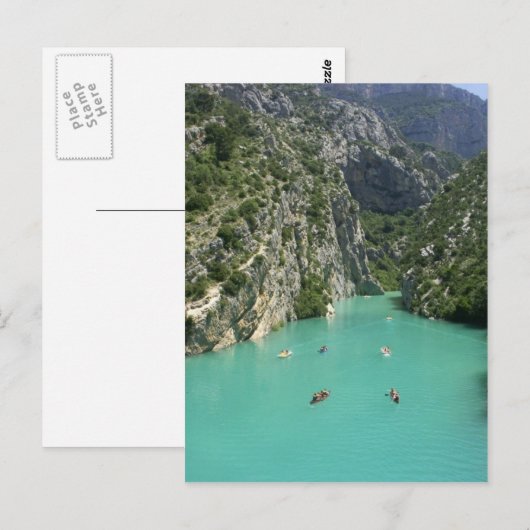 Die Verdon-Schlucht Postkarte (Vorne/Hinten)