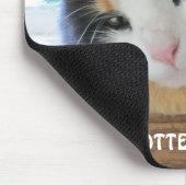 Die verdorbene verdorbene Katze lebt hier Mousepad (Ecke)