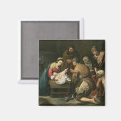 Die Verehrung der Hirten, c.1650 Magnet (Vorderseite/Rückseite)