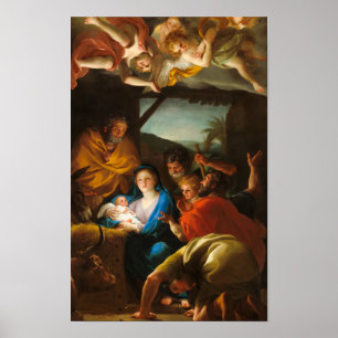 Die Verehrung der Hirten durch Anton R. Mengs Poster