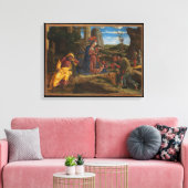 Die Verehrung der Hirten Leinwanddruck (Insitu (Wohnzimmer))