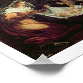 Die Verehrung der Hirten (Öl auf Leinwand) Poster (Ecke)