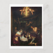 Die Verehrung der Hirten (Öl auf Leinwand) Postkarte (Vorderseite)