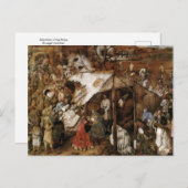 Die Verehrung der Könige durch Bruegel die Ältere  Postkarte (Vorne/Hinten)