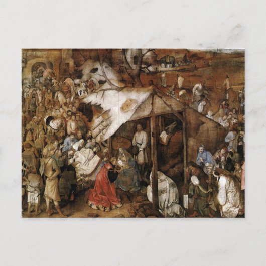 Die Verehrung der Könige durch Bruegel die Ältere  Postkarte (Vorderseite)