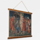 Die Verehrung der Magi durch Edward Burne-Jones Wandteppich Mit Holzrahmen (Gewinkelt)