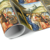 Die Verehrung der Magi durch Giovanni di Paolo Geschenkpapier (Rolleneckpunkt)