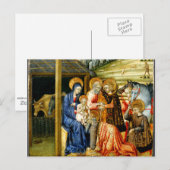 Die Verehrung der Magi durch Giovanni di Paolo Postkarte (Vorne/Hinten)