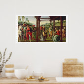 Die Verehrung der Magi (Öl auf Tafel) (siehe auch Poster (Küche)