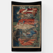 Die Verehrung der Magi (von Edward Burne-Jones) Banner (Vertikal)