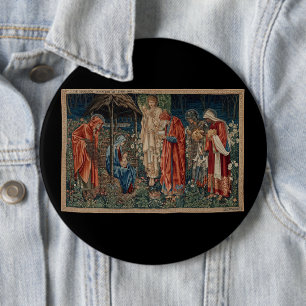 Die Verehrung der Magi (von Edward Burne-Jones) Button