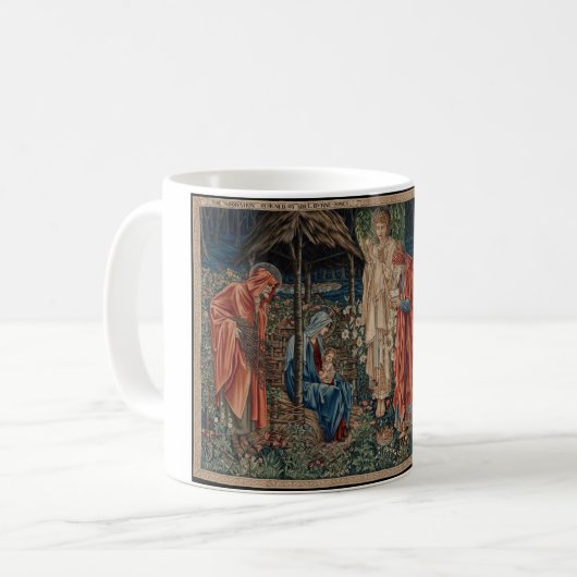 Die Verehrung der Magi (von Edward Burne-Jones) Kaffeetasse (Vorderseite Links)