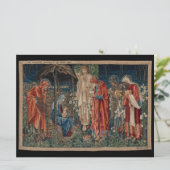 Die Verehrung der Magi (von Edward Burne-Jones) Karte (Stehend Vorderseite)