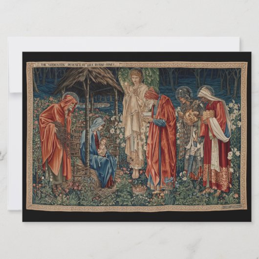 Die Verehrung der Magi (von Edward Burne-Jones) Karte (Vorderseite)
