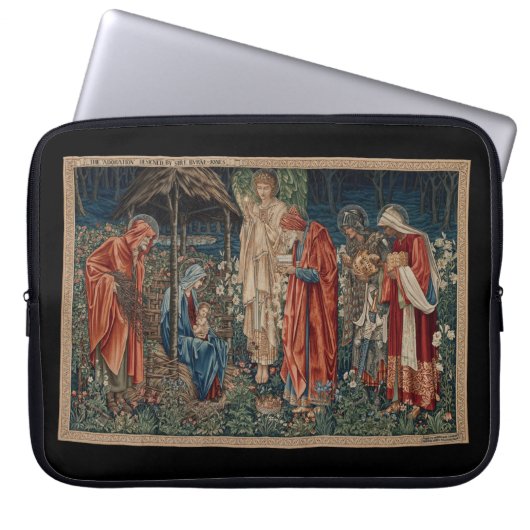 Die Verehrung der Magi (von Edward Burne-Jones) Laptopschutzhülle (Vorderseite)
