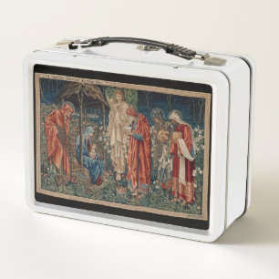 Die Verehrung der Magi (von Edward Burne-Jones) Metall Brotdose