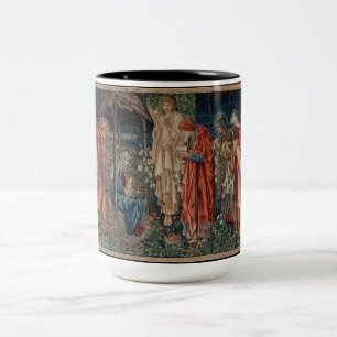Die Verehrung der Magi (von Edward Burne-Jones) Zweifarbige Tasse