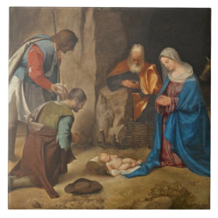 Die Verehrung der Schäfer, 1505-10 Fliese