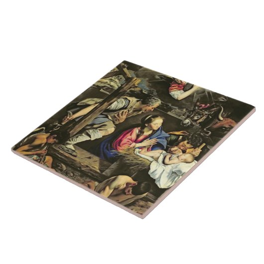 Die Verehrung der Schäfer, 1612 (Öl auf canva Fliese (Seite)