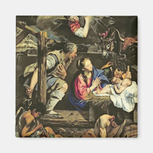Die Verehrung der Schäfer, 1612 (Öl auf canva Magnet