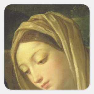 Die Verehrung der Schäfer 2 Quadratischer Aufkleber