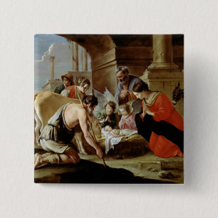 Die Verehrung der Schäfer, c.1638 Button