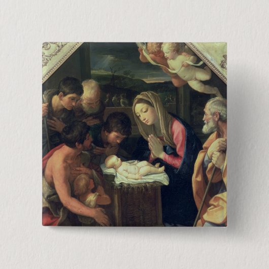 Die Verehrung der Schäfer, c.1640-42 Button (Vorderseite)