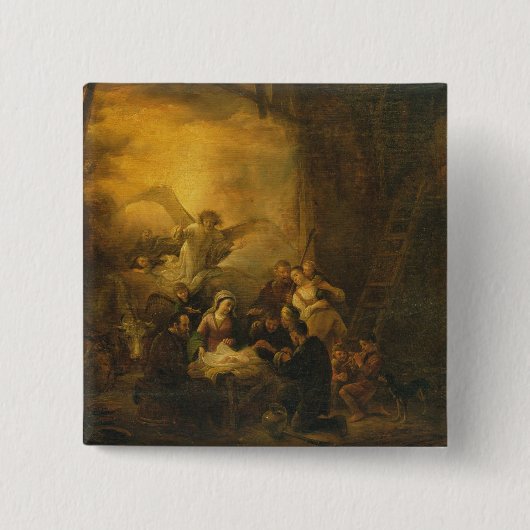 Die Verehrung der Schäfer, c.1650 Button (Vorderseite)