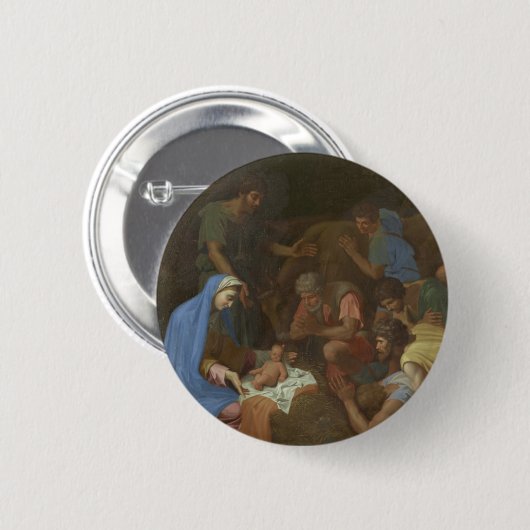 Die Verehrung der Schäfer circa 1653 Button (Vorne & Hinten)