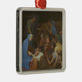 Die Verehrung der Schäfer circa 1653 Silbernes Ornament (Rechts)