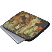 Die Verehrung der Schäfer Laptopschutzhülle (Vorne Knopf)