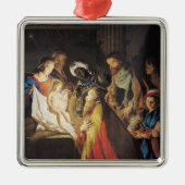 Die Verehrung der Weisen 2 Silbernes Ornament (Vorne)