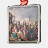 Die Verehrung der Weisen 3 Silbernes Ornament (Links)