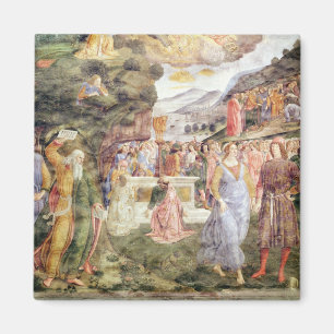 Die Verehrung des Goldenen Kalbes Magnet