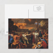 Die Verehrung des Goldenen Kalbes Postkarte (Vorne/Hinten)