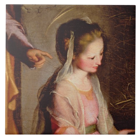 Die Verehrung des Kindes, 1597 Fliese (Vorderseite)