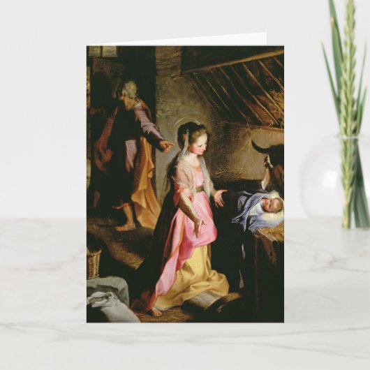 Die Verehrung des Kindes, 1597 Karte (Vorderseite)